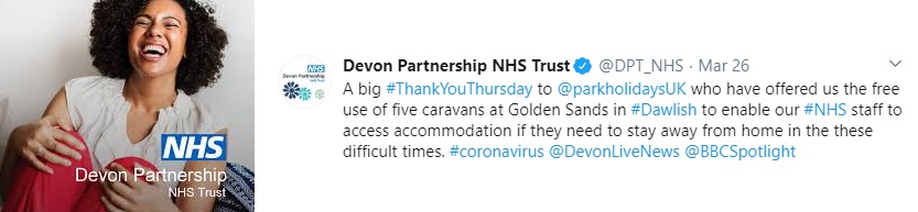 Devon Partnership Trust tweet